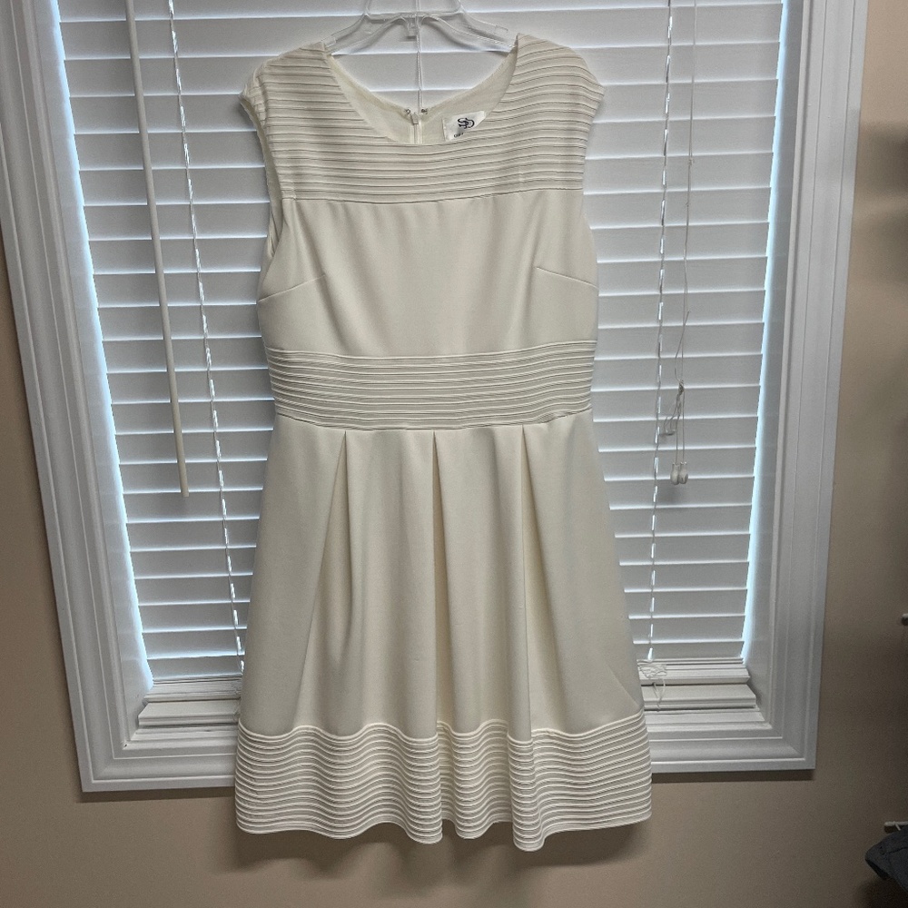 Creme engagement dress